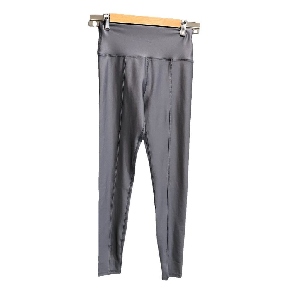 Peloton Gray Blue Front Slit‎ Women's Activewear Leggings Size Small